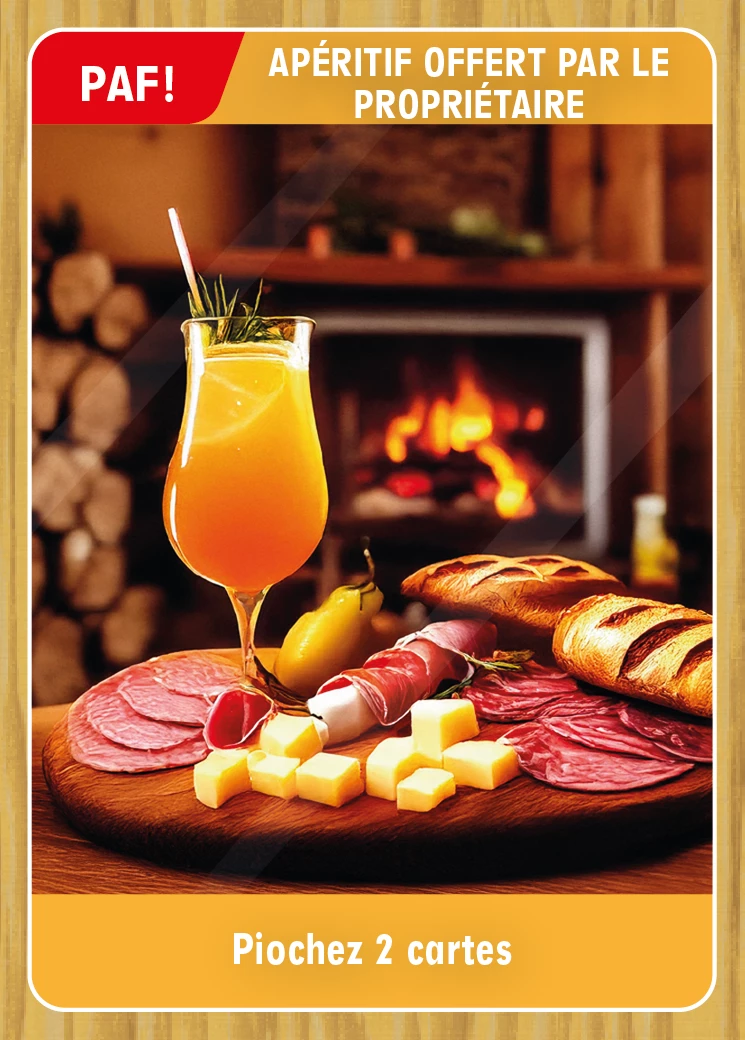 Apéritif offert par le propriétaire