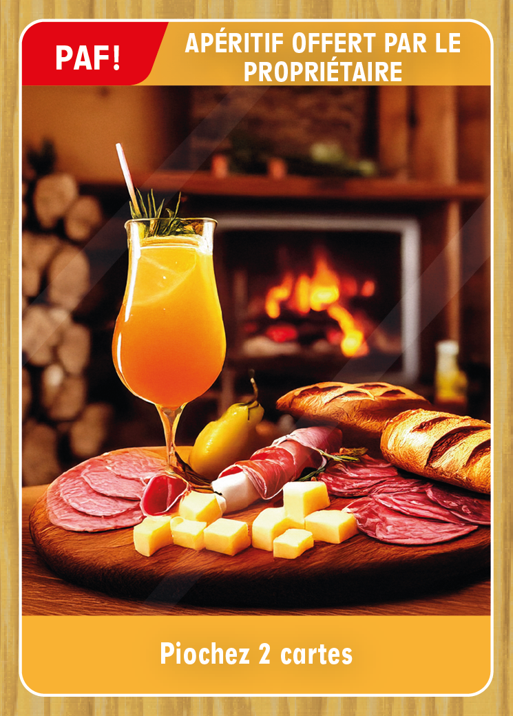 Apéritif offert par le propriétaire